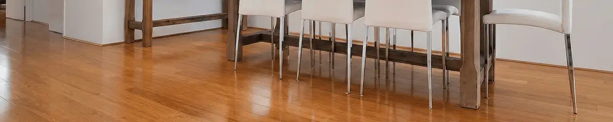 Professionally installed and refinished bamboo flooring in a residential home, showcasing smooth finish and natural wood tones in Baltimore, MD