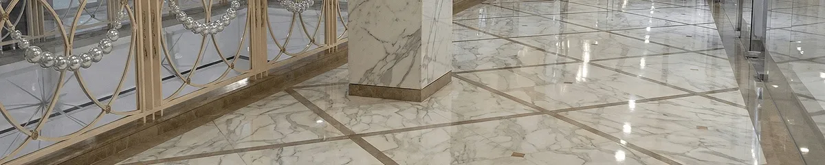 Beautiful marble floor professionally installed in Baltimore, MD