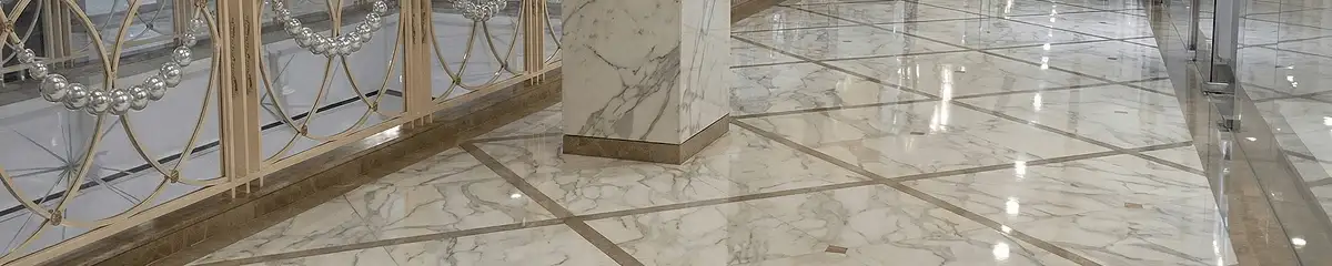 Beautiful marble floor professionally installed in Baltimore, MD