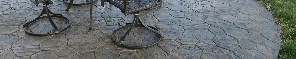 Garden relaxation area with professionally installed stone flooring in Baltimore MD