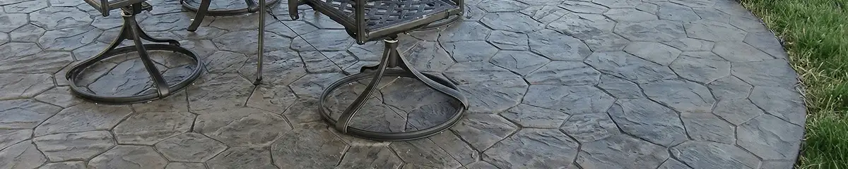 Garden relaxation area with professionally installed stone flooring in Baltimore MD